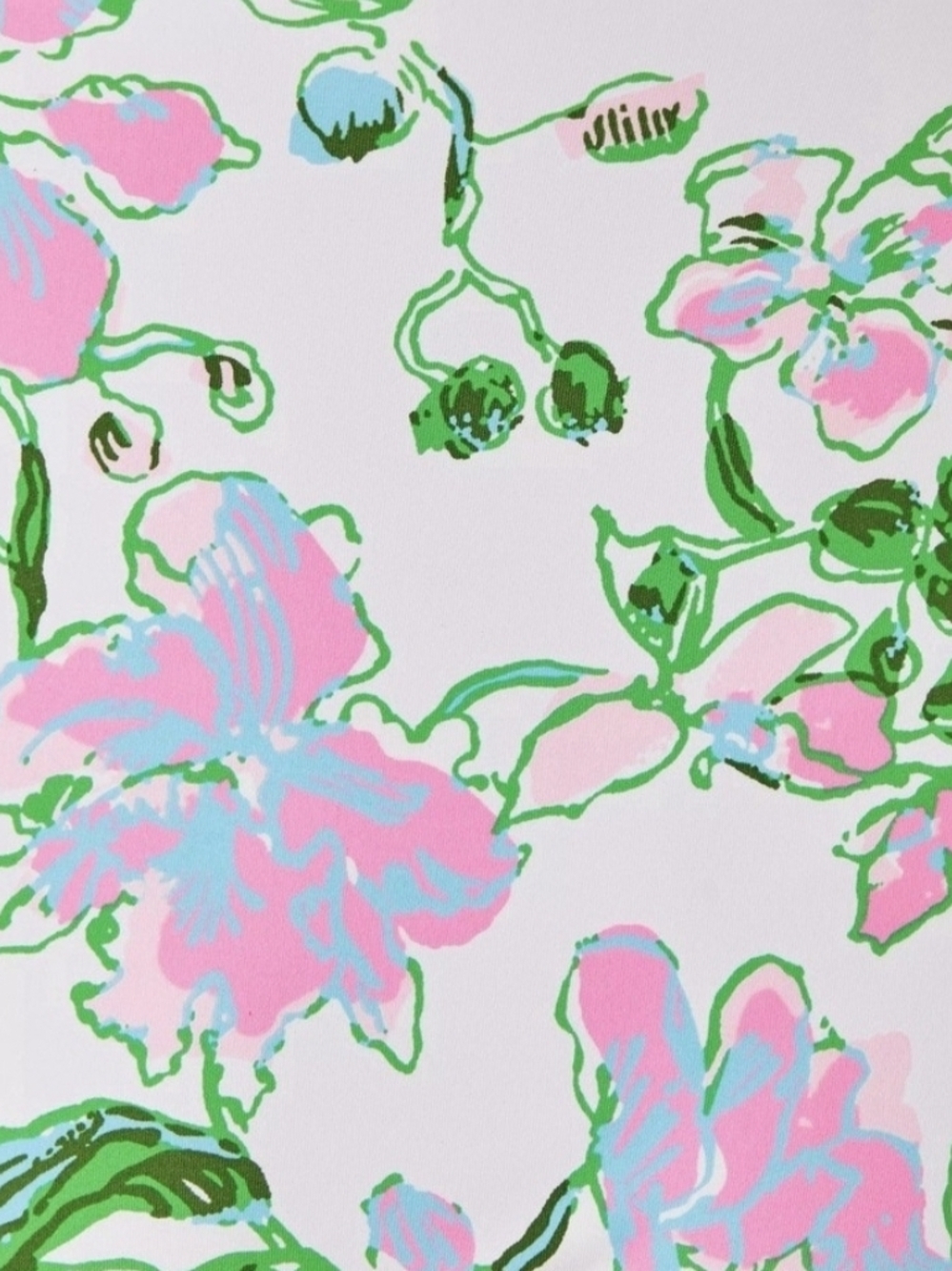 Lilly Pulitzer Jamilla Tankini with Pink and Green Accents - Picture 4 of 4